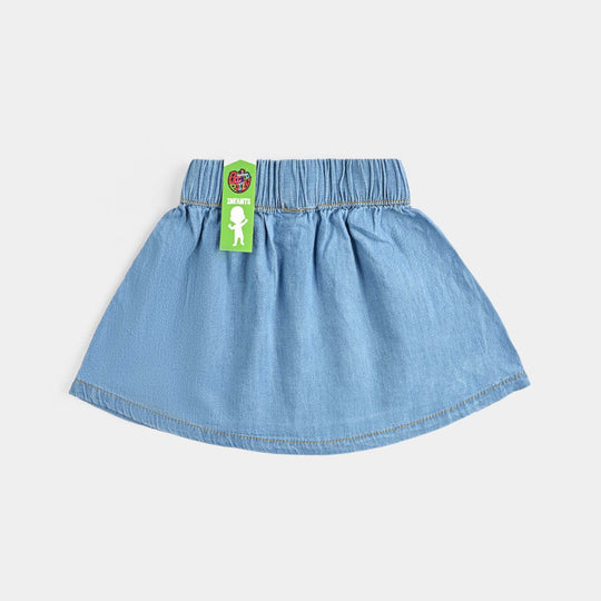 Infant Girls Denim rigid Skirt Soo Cute-LT.Blue
