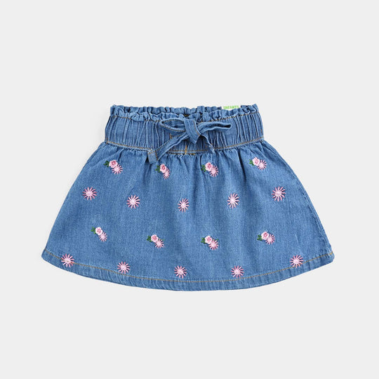 Infant Girls Denim rigid Skirt Summer Fruits-LT.Blue