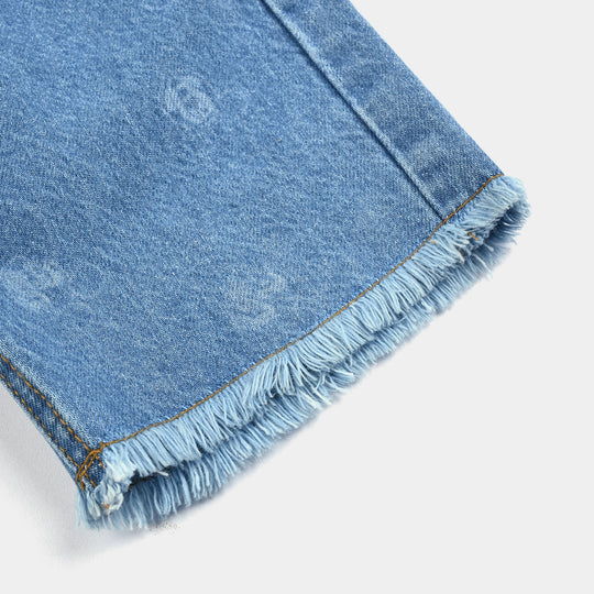 Boys Denim Short Character- Mid Blue