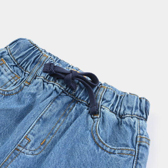 Boys Denim Short Character- Mid Blue