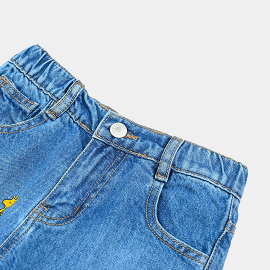 Boys Denim Short Character- LT.Blue