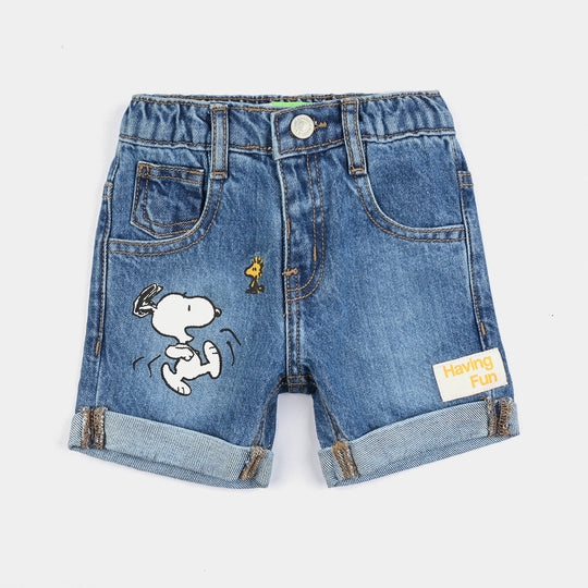 Infant Boys Denim Short Character-LT.Blue