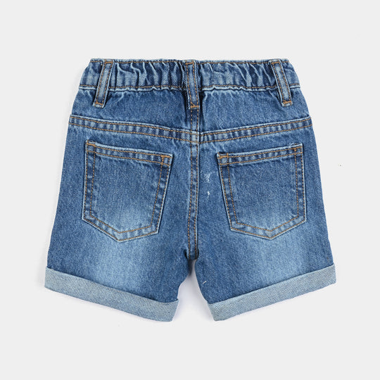 Infant Boys Denim Short Character-LT.Blue