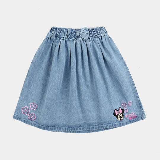 Girls Denim Skirt Required-LIGHT BLUE