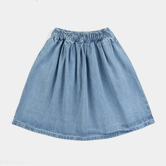 Girls Denim Skirt Required-LIGHT BLUE