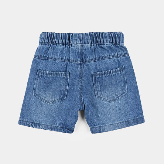 Infant Boys Denim Shorts Dino-Mid Blue