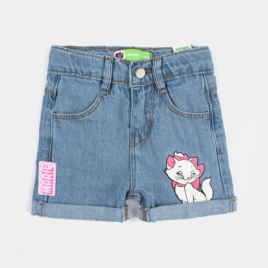 Infant Girls Denim rigid Denim Short Marie-Ice Blue