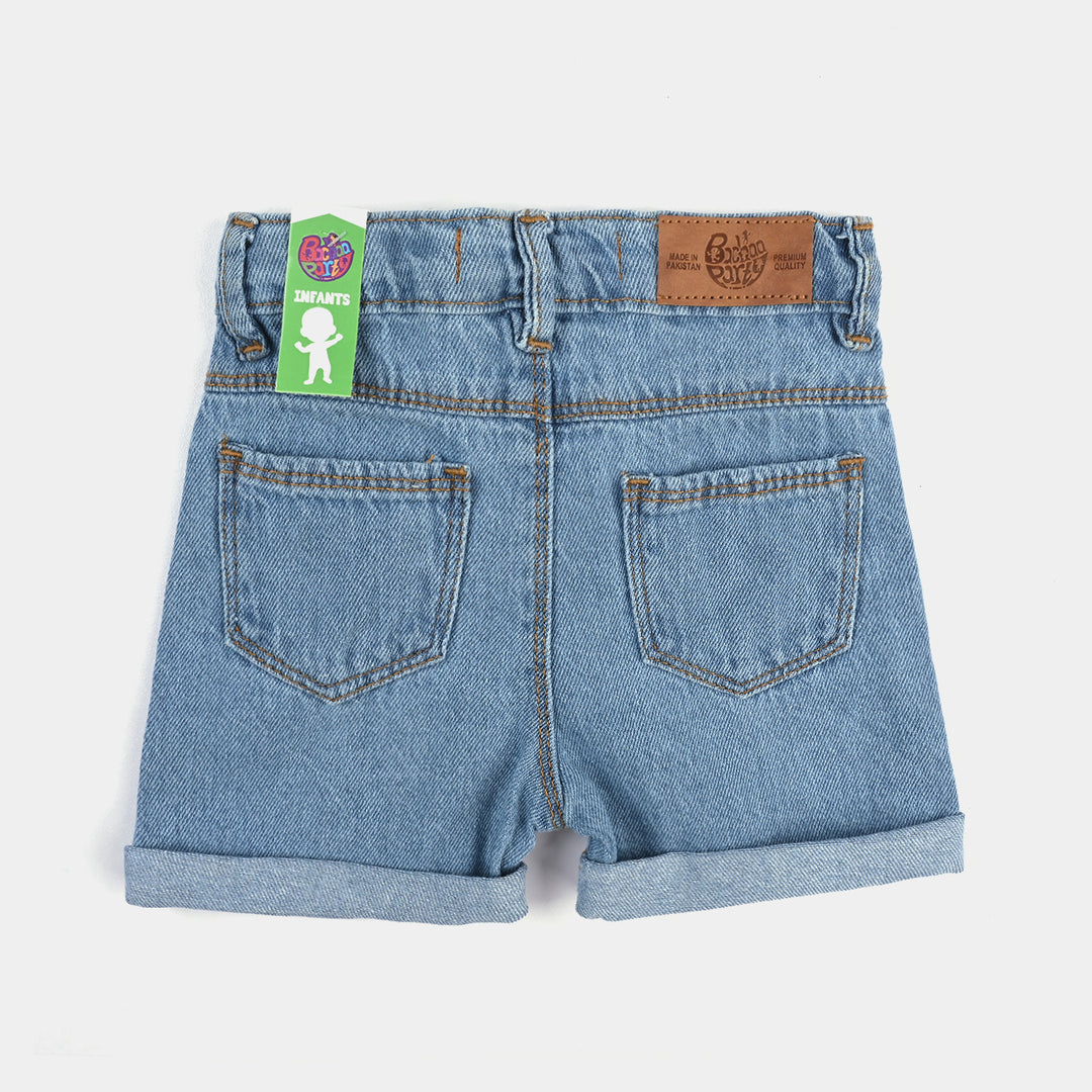 Infant Girls Denim rigid Denim Short Marie-Ice Blue