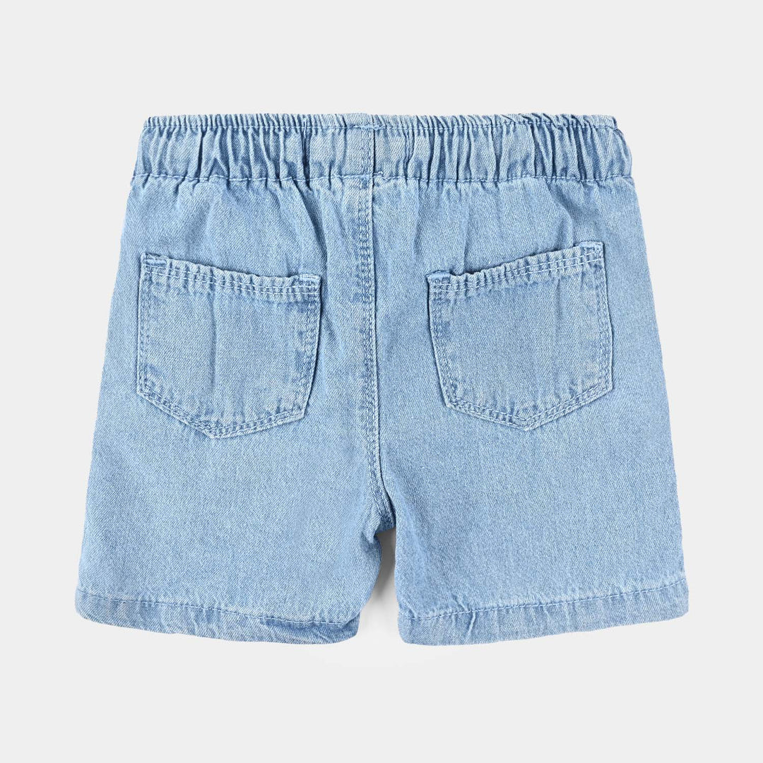 Infant Girls Denim rigid Short Rainbow-Ice Blue