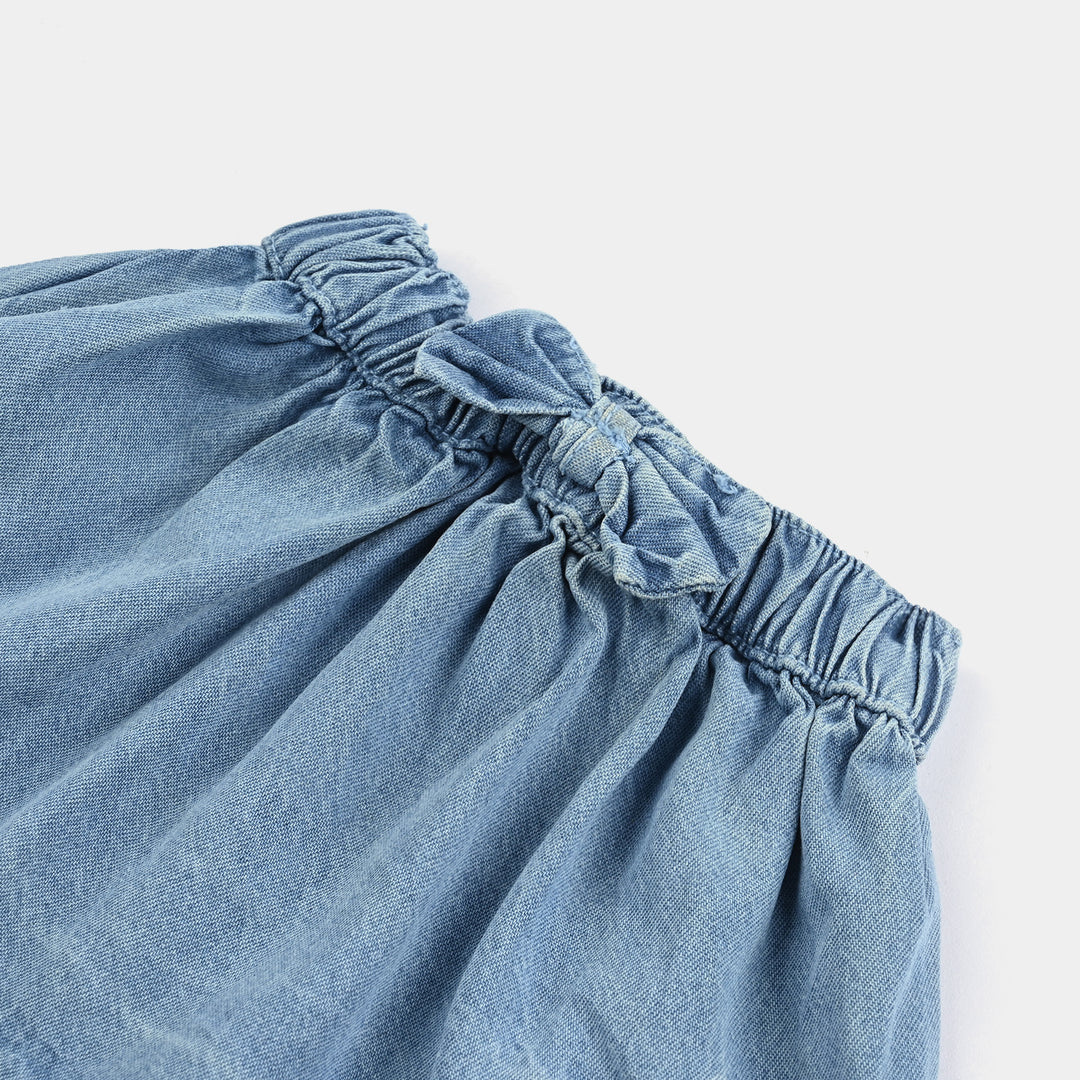 Infant Girls Denim Skirt-LT.Blue