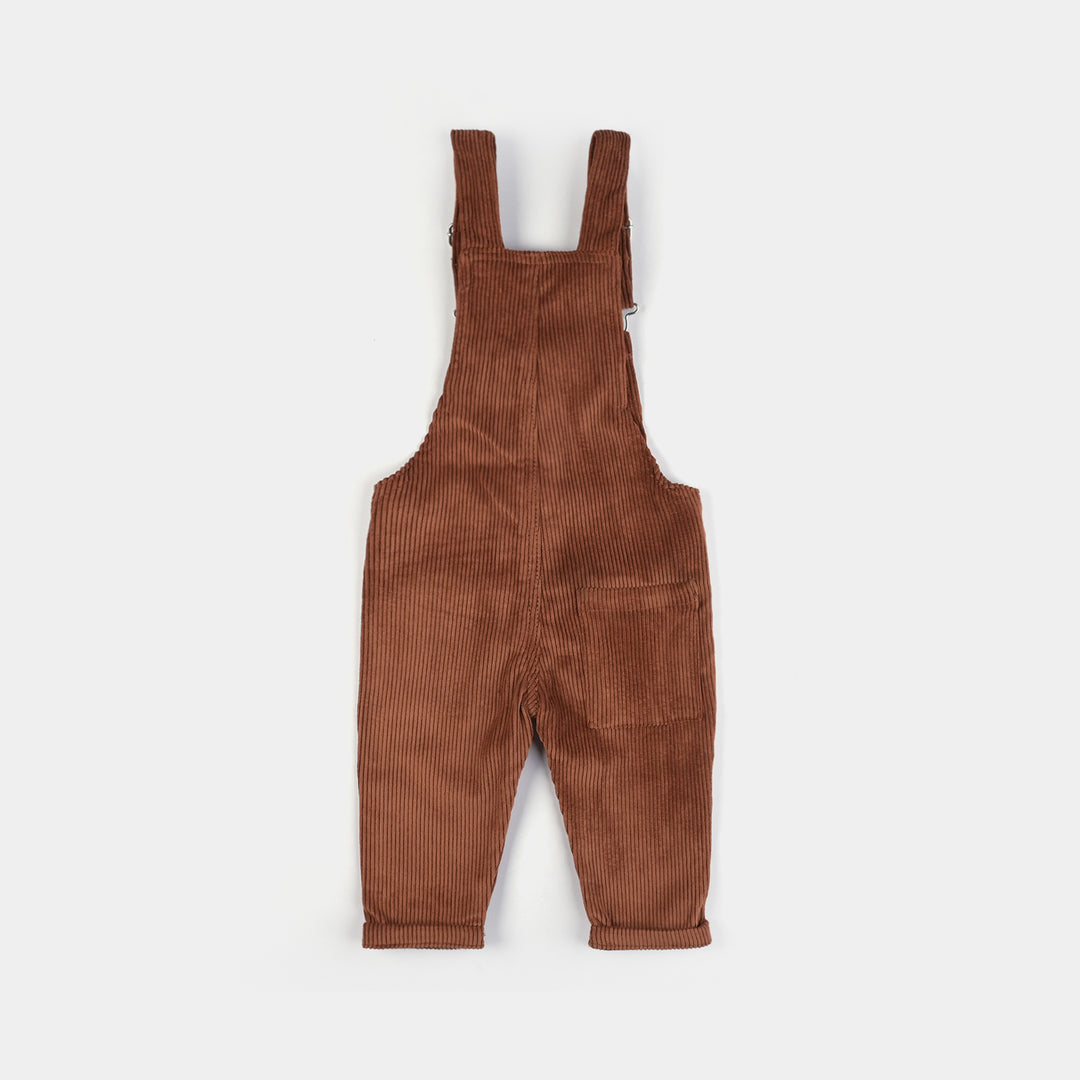 Infant Boys Corduroy Dangri Giraffe-Rust