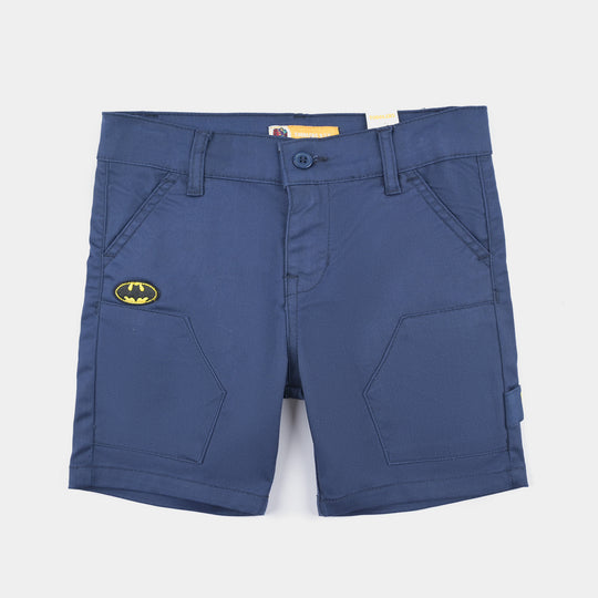 Boys Cotton Twill Cotton Short-Navy Blue