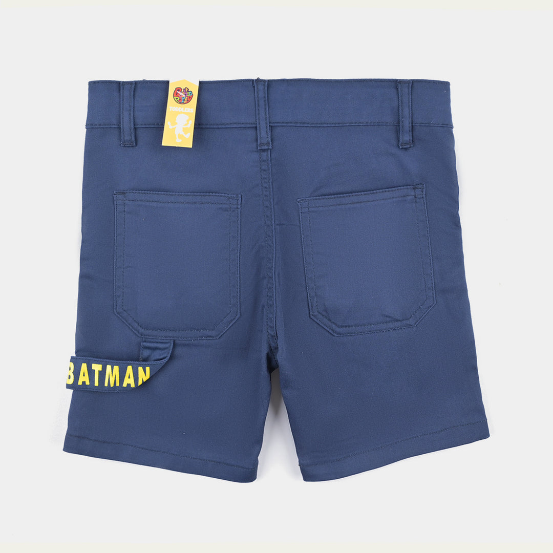 Boys Cotton Twill Cotton Short-Navy Blue