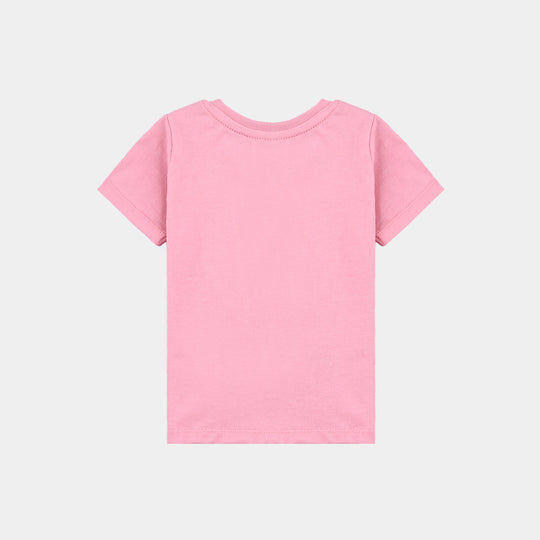 Infant Girls Cotton Jersey T-Shirt Sprinkle-C.Pink