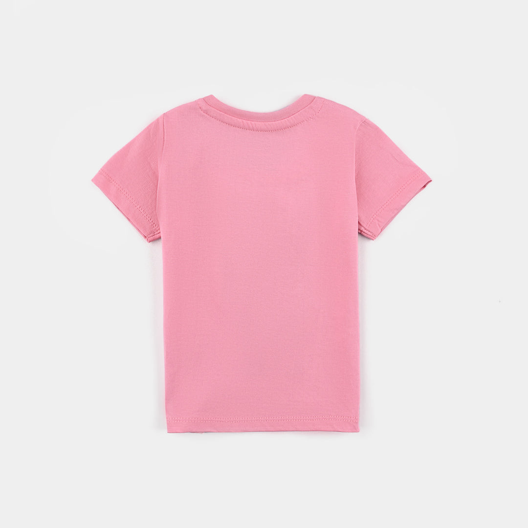 Infant Girls Cotton Jersey T-Shirt-C.Pink