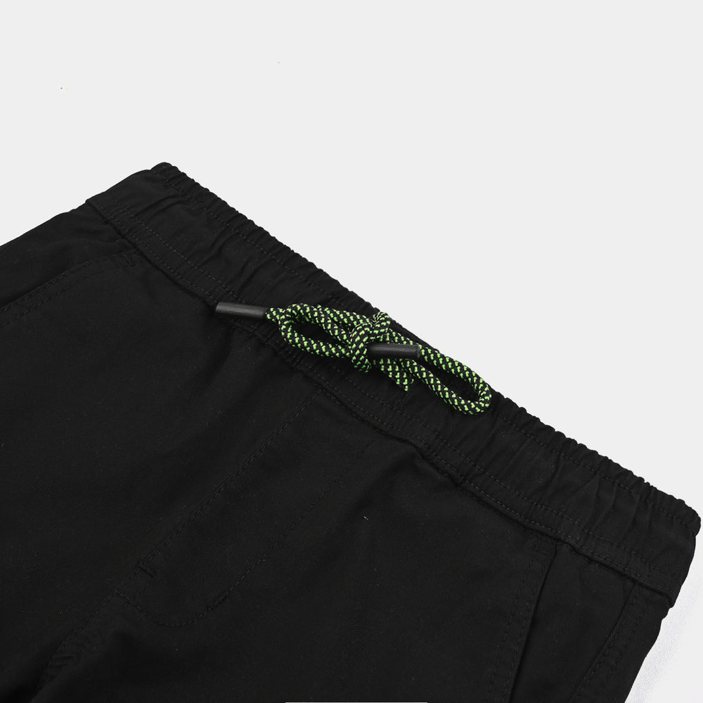 Boys Cotton Twill Pant Craft-BLACK