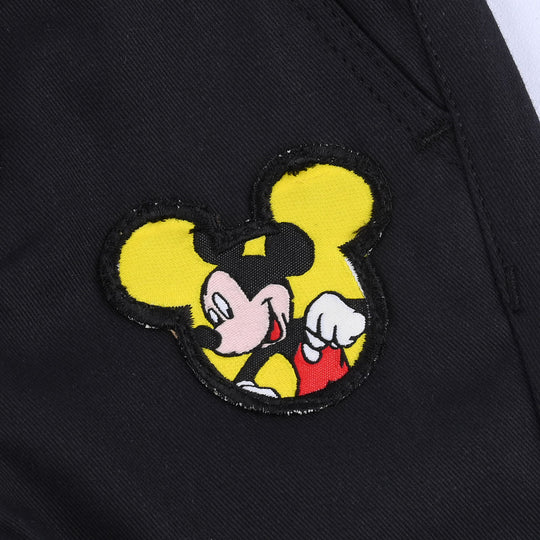 Infant Boys Cotton Twill Pant-BLACK