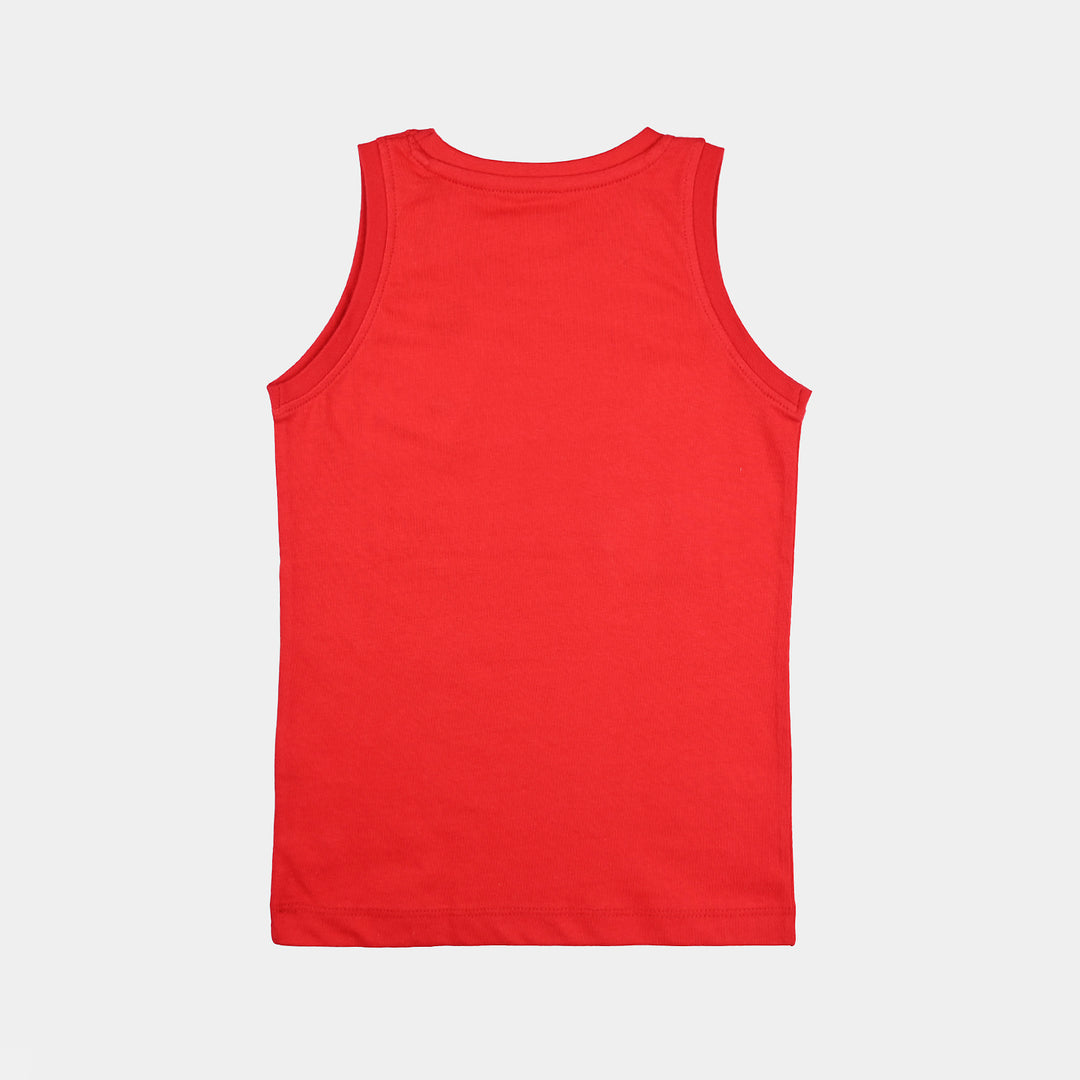 Boys Cotton Jersey Sando Level-UP