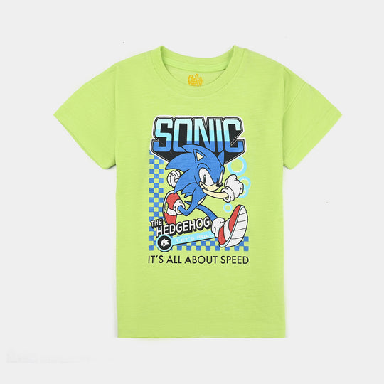 Boys Cotton Jersey T-Shirt H/S Character -Sharp.Gren