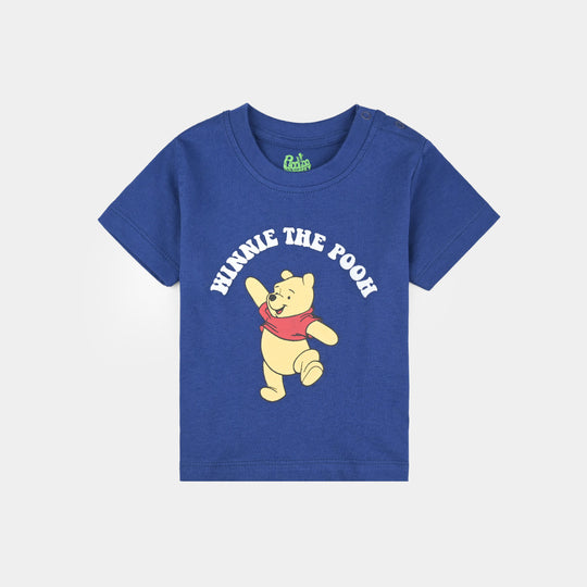 Infant Boys Cotton Jersey T-Shirt Character-Navy Blue