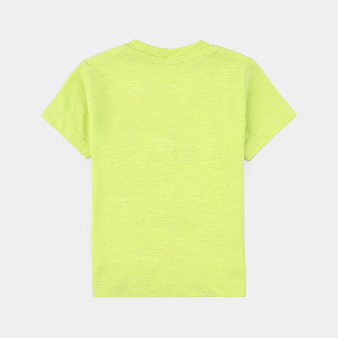 Infant Boys Cotton Jersey T-Shirt -Sharp.Gren