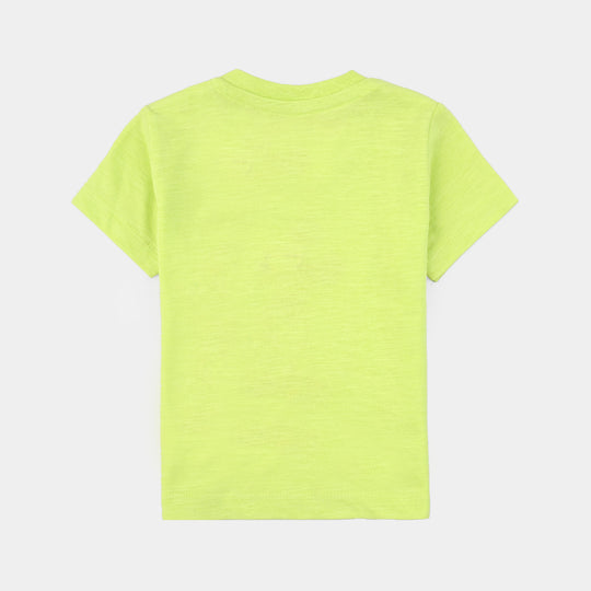 Infant Boys Cotton Jersey T-Shirt -Sharp.Gren