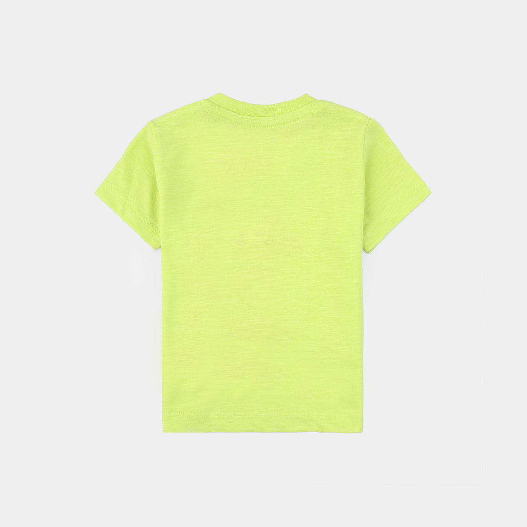 Infant Boys Cotton Jersey T-Shirt -Sharp.Gren