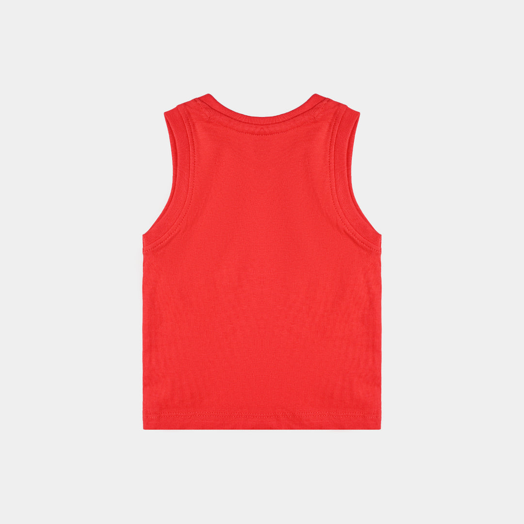 Infant Boys Cotton Jersey Sando Vacay Mood-H.R.Red