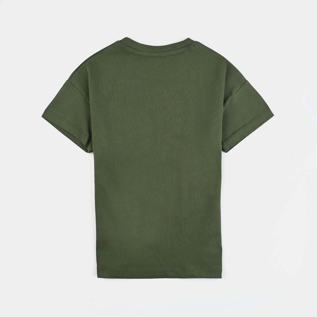 Boys Cotton Jersey T-Shirt H/S-Chive