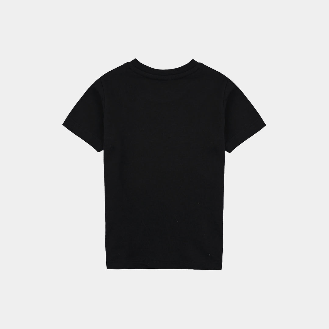 Infant Boys Cotton Jersey T-Shirt Keep It Cool-Jet Black