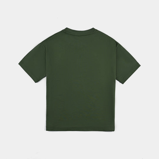 Boys Cotton Jersey T-Shirt H/S-Chive