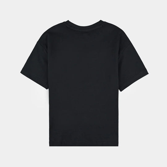 Boys Cotton Jersey T-Shirt H/S Real Legacy-Jet Black