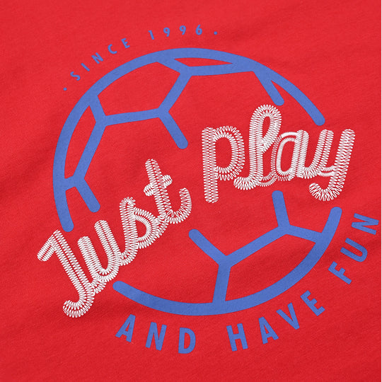 Boys Cotton Jersey T-Shirt H/S Just Play-HR.Red