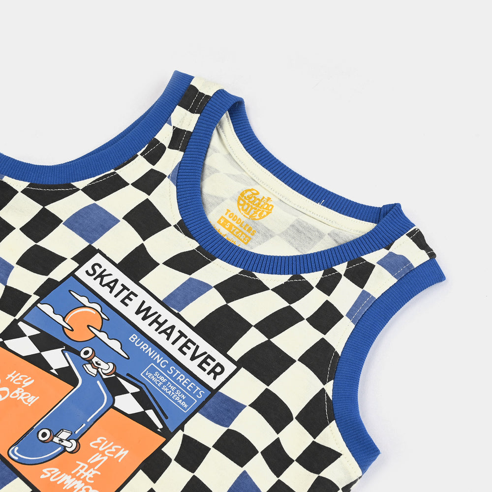 Boys Cotton Jersey Sando (Skate Whatever) - Vanilla Ice