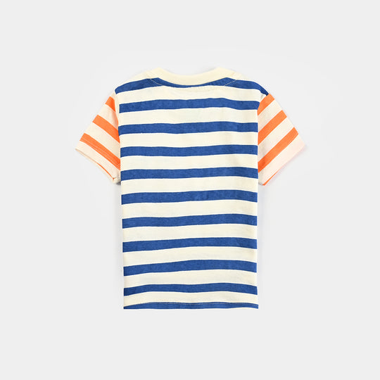 Infant Boys Cotton Jersey T-Shirt (Bear) - Multi