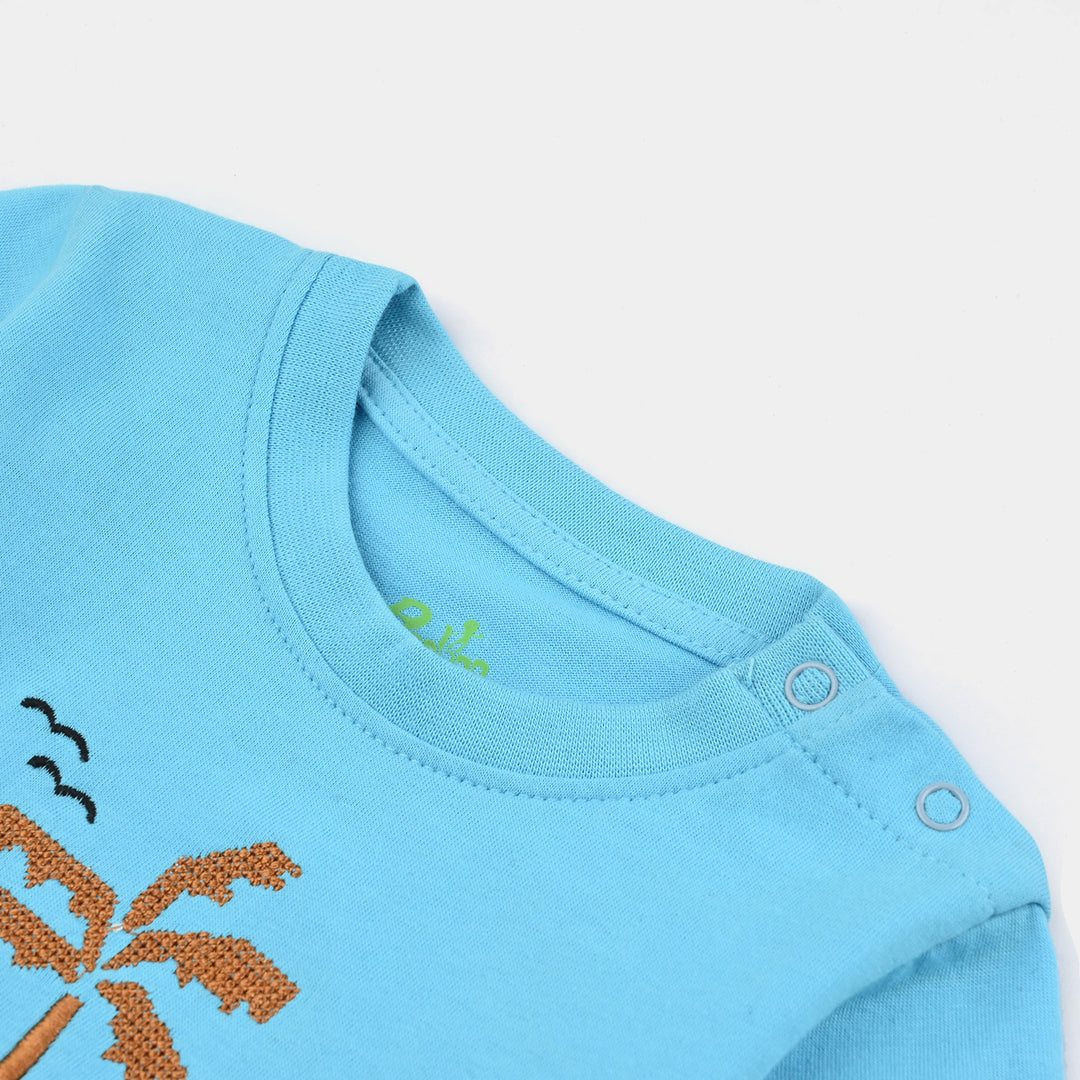 Infant Boys Cotton Jersey Round Neck T-Shirt Vibes