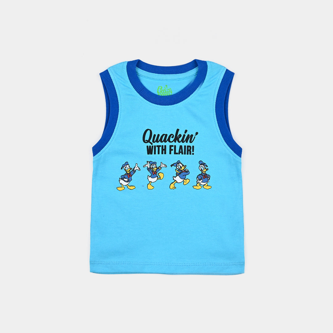 Infant Boys Cotton Jersey Sando Quackin