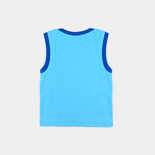 Infant Boys Cotton Jersey Sando Quackin