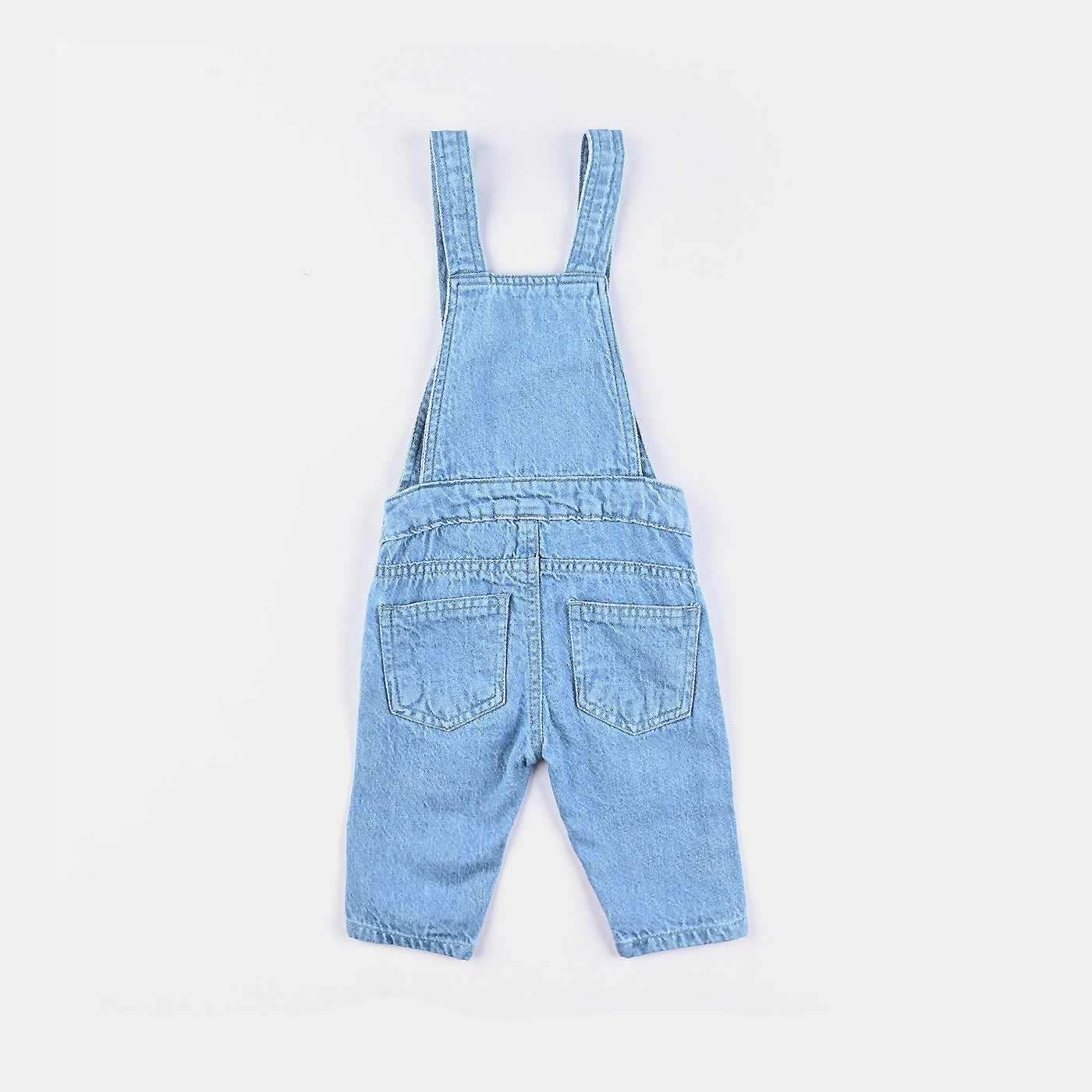 Infant Boys Denim rigid Denim Dungaree Dino-LIGHT BLUE