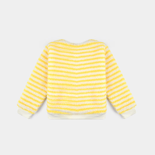 Boys Sherpa SweatShirt Super Mario-Yellow