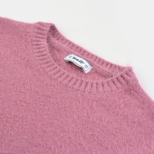 Teens Girls Acrylic Sweater-Pink