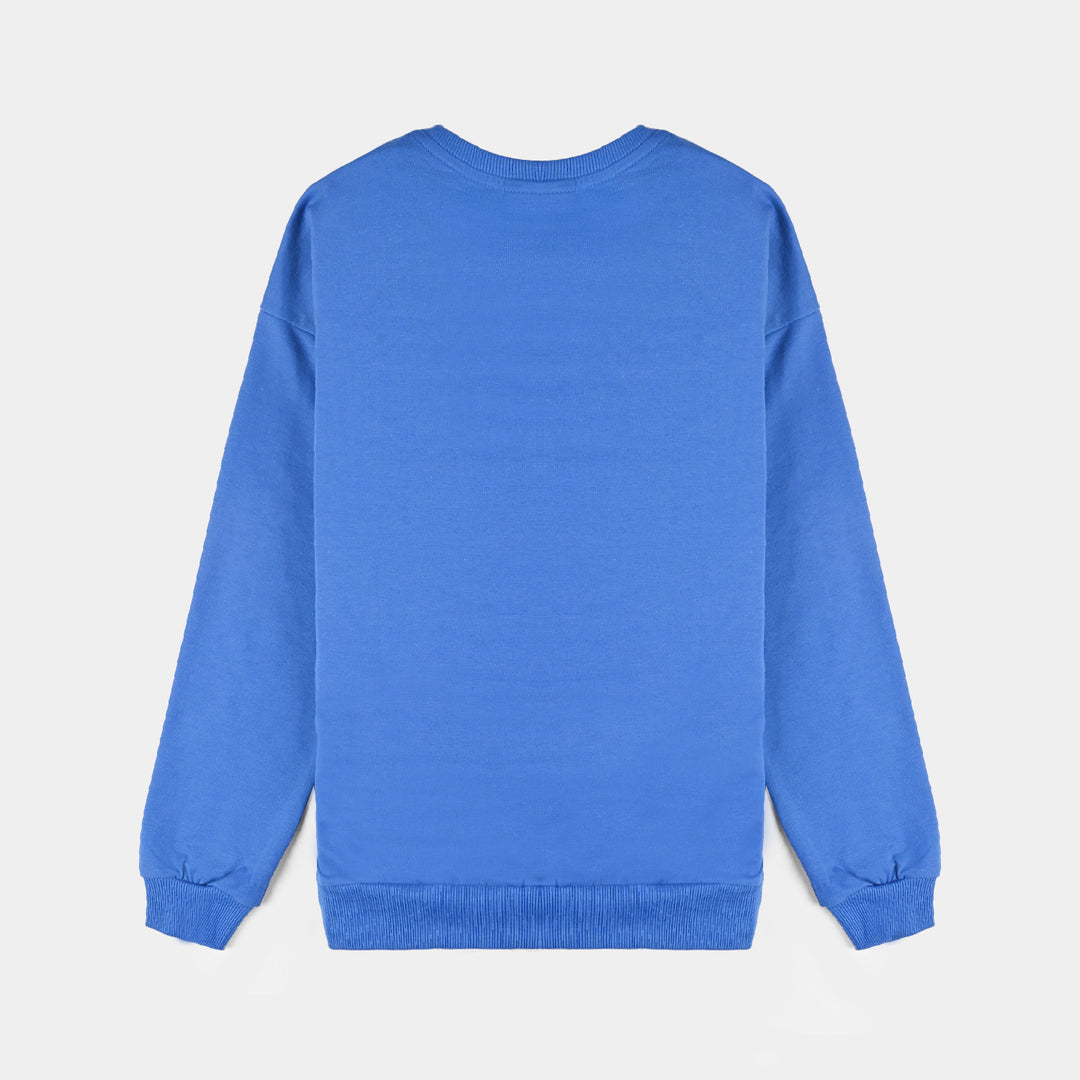 Boys Acrylic Sweatshirt-Royal Blue