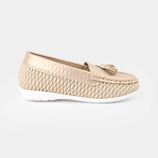 Girls Loafer JV-06-Golden