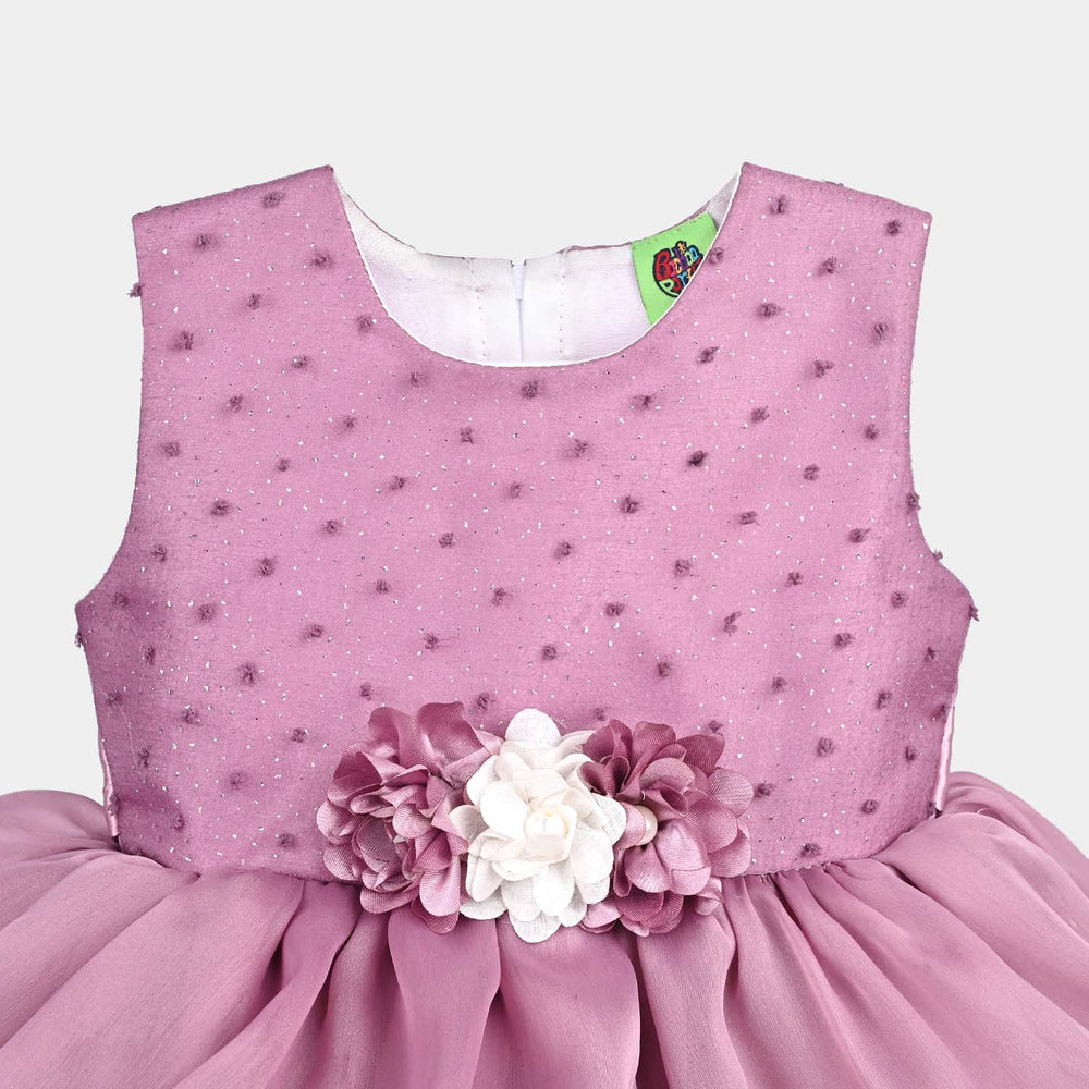 Infant Girl Fancy Frock Classy-Purple