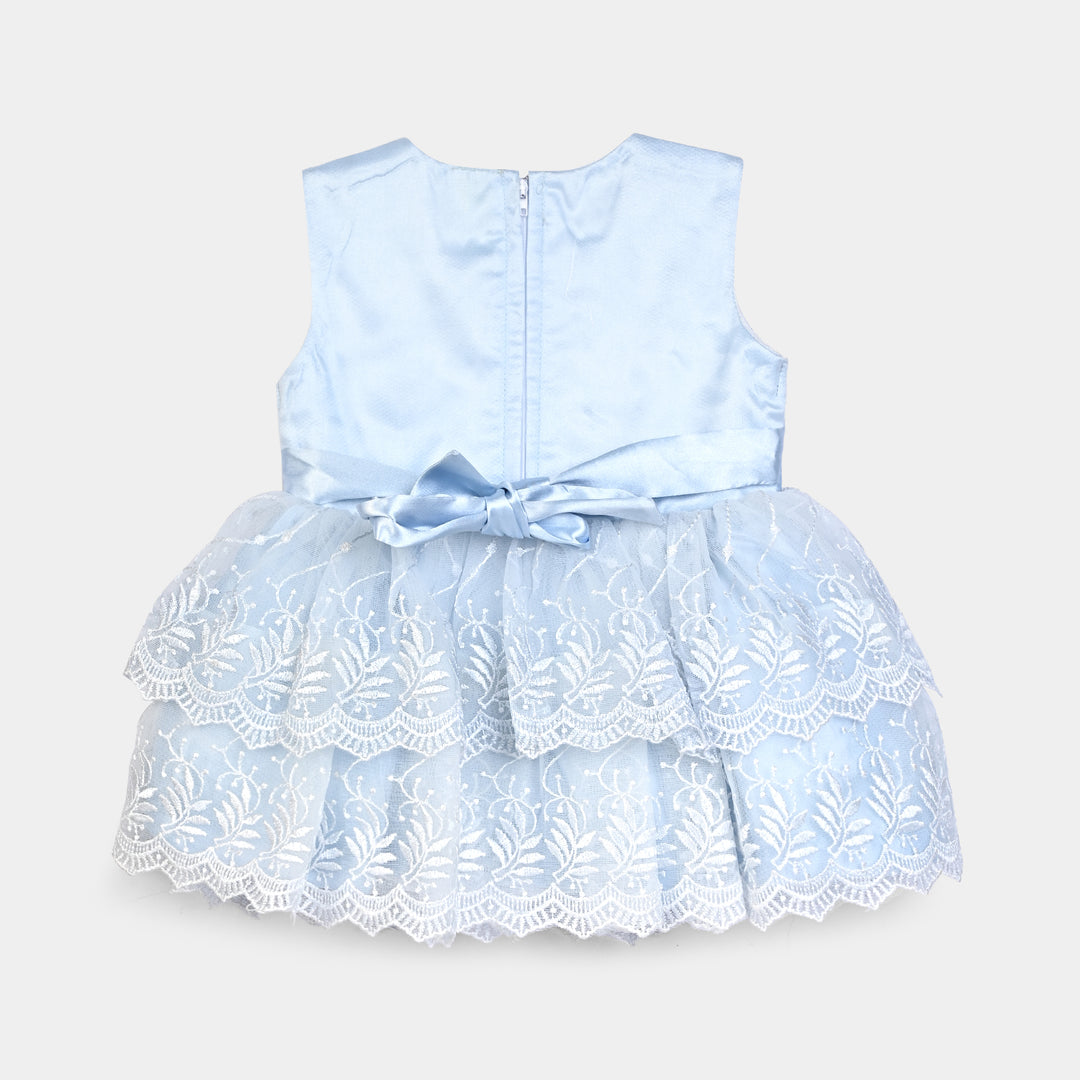 Infant Girl Fancy Frock Little Darling-LT.Blue