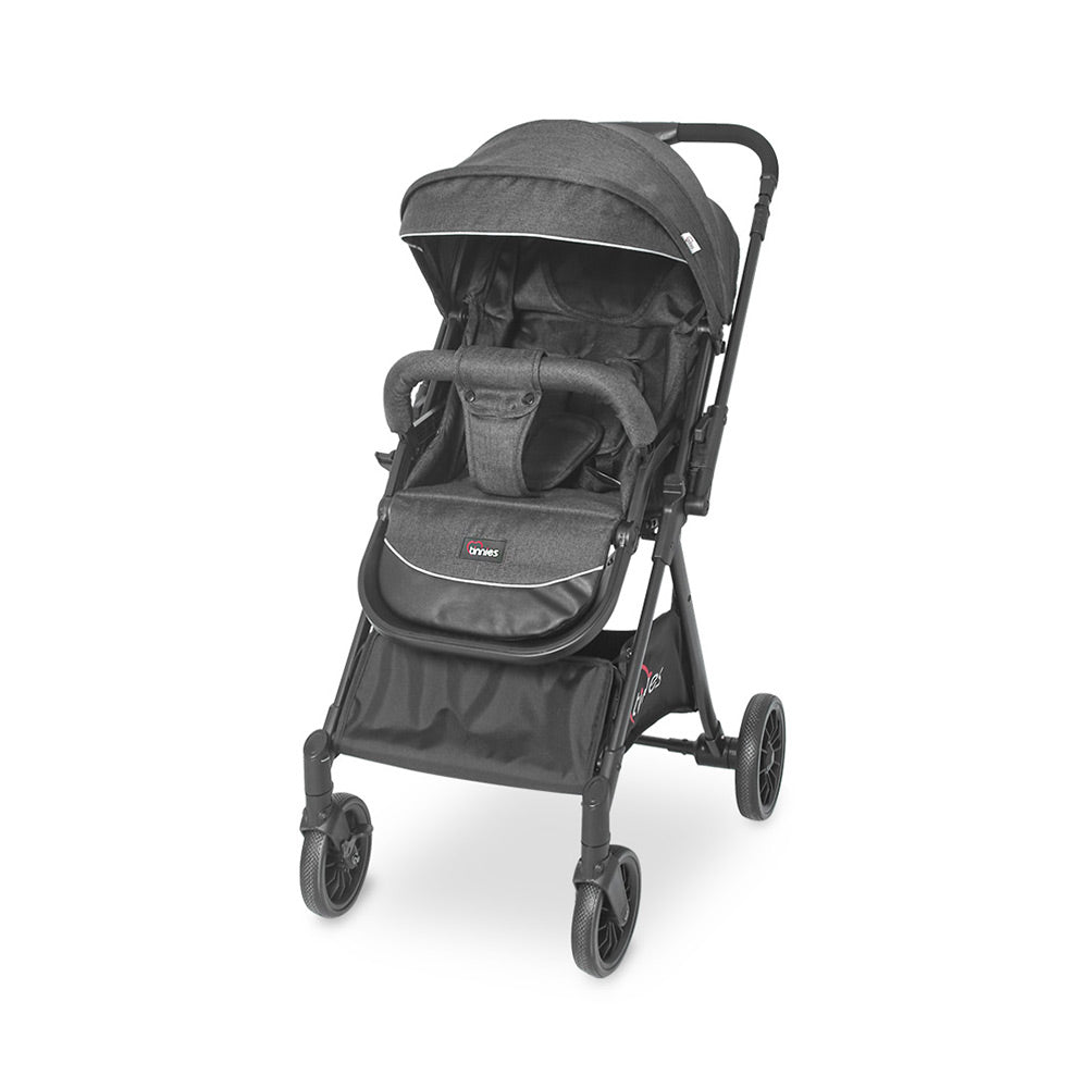 TINNIES REVERSIBLE BABY STROLLER - BLACK