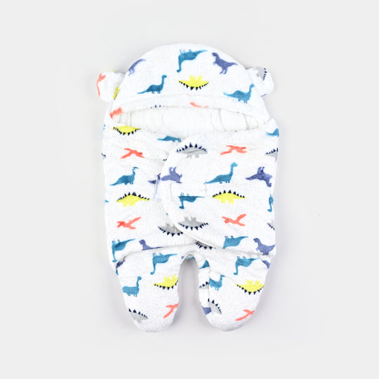 Hooded Swaddle 0M+ White