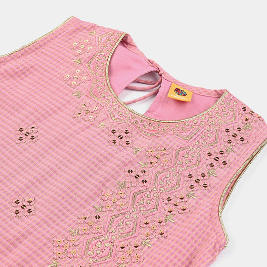 Girls Jacquard 2 pcs Glitter - T.Pink