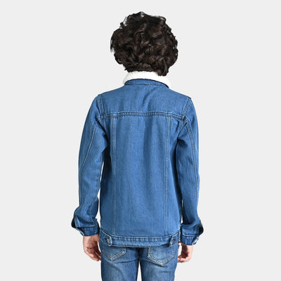 Boys Denim rigid Jacket Camp Staff-Blue