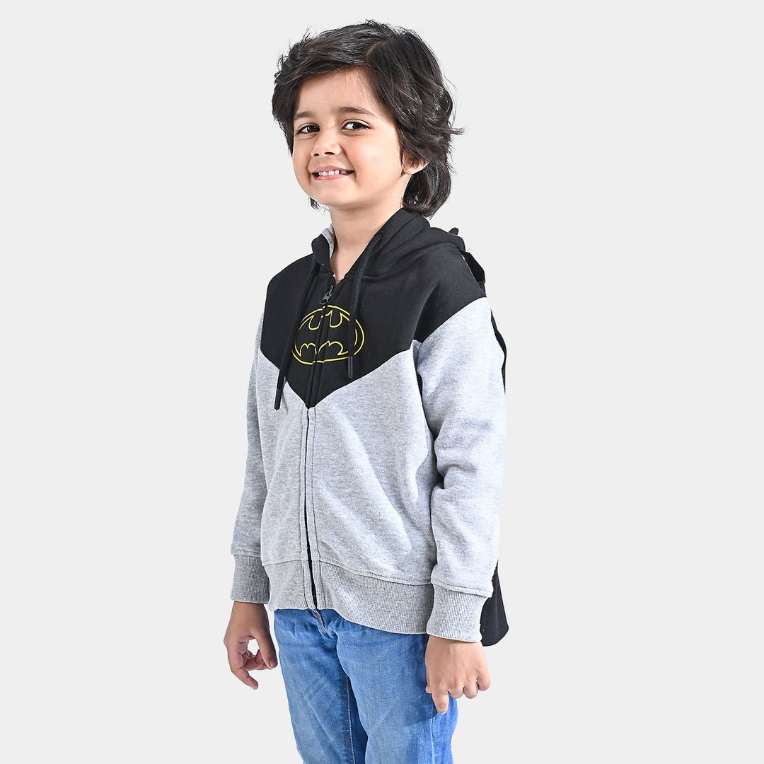 Boys Fleece Knitted Hooded Jacket